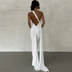The Selene Draped Gown