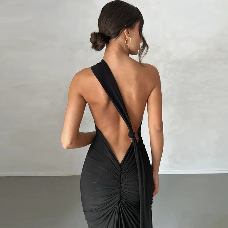 The Selene Draped Gown